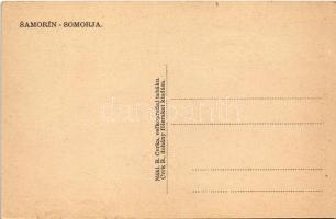 Somorja, Csallóköz-Somorja, Somorin, Samorín; Rim. kat. kostol, Mestianska skola / Szlovák polgári i...