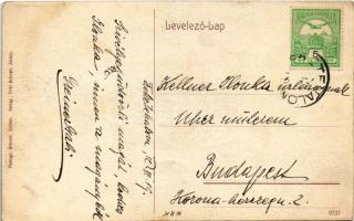 1912 Feketehalom, Zeiden, Codlea; Gesellschaftshaus, Gasthaus zur Schwarzburg / Társasági ház, vendé...