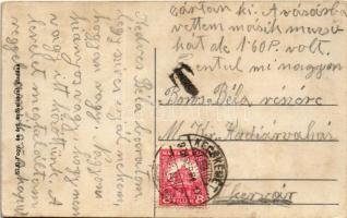 1928 Középlak, Cuzaplac (Szilágy); Állami iskola, tanítói lak és református templom / school, teache...