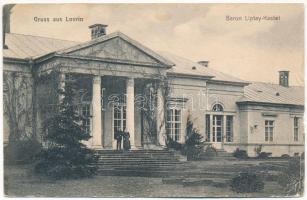 1913 Lovrin, Báró Lipthay kastély / Baron Liptay Kastel / castle (szakadások / tears)