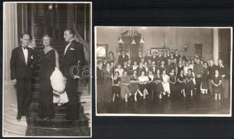 Eltérő időben készücca 1933 és 1938 között készült felvételek Budapesten, különféle bálokról és bank...