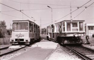 1989 Budapest, a Millenniumi Földalatti Vasút egyik régi, ám felújított kocsijáról készített felvéte...