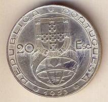 Portugália 1953. 20Esc Ag "Pénzügyreform" T:2+