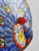 Murano millefiori páva. Jelzés nélkül, asztaldísz, hibátlan, m: 7,5 cm