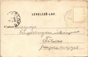 1905 Martonos, Bács-Martonos; Római katolikus templom, Szerb ortodox templom, Piactér. Engel Lajos k...