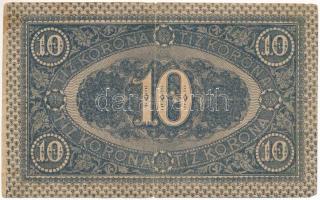 1919. augusztus 9. 10K "F 2019 633248" T:F kis beszakadások / Hungary 1919. August 9th 10 ...