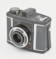 Vredeborch Felica 6x6 rollfilmes kamera, eredeti dobozban, leírással, az objektív skála fémlap ragas...