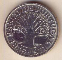 Portugália 1971. 50Esc Ag "Portugál Bank 125. évfordulója" T:2 kis ph.