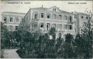 1912 Mali Losinj, Lussinpiccolo; Cigale, Dr. Hajós szanatórium / Kuranstalt / Cikat, sanatorium spa (EK)