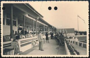 1952 "Estoril, 1952. V. 10. Szívélyes üdvözlettel a galamblövő világbajnokságról, ahol a nemzet...