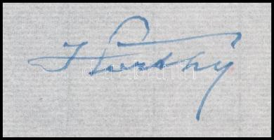 1949 Estoril, Villa Ramuntcho [1949] 15/VIII. Vitéz nagybányai Horthy Miklós (1868-1957) saját kézze...