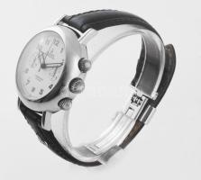 Poljot Chronograph kronográfos kézi felhúzós karóra. Eredeti jelzett szíjjal, működő, szép állapotba...
