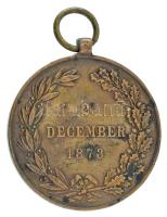 1873. "Hadiérem" bronz kitüntetés mellszalag nélkül T:XF patina 
Hungary 1873. "Mili...