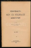 Réthy László: Az oláh nyelv és nemzet megalakulása. Történeti- Nép- és Földrajzi Könyvtár. XX. köt. ...