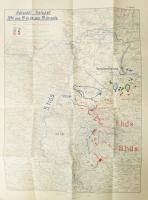 Kb 50 db térképmelléklet a Világháború 1914-1918 c. könyvhöz II- és IV. kötetekhez, hozzá füzetmellé...