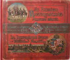 Az ezeréves Magyarország és a Milléniumi Kiállítás. Magyarország a Millennium idejében. (A kereskedelemügyi m. kir. minisztérium magas támogatása mellett, a m. kir. államvasutak kezdeményezésére és közreműködésével.) Az ezredéves kiállítási ünnepélyek, továbbá a főváros és az ország, valamint kiváló látványosságainak remek fényképgyűjteménye. Kiadja: Laurencic Gyula. Szerk.: Piványi Ernő és Timár Szaniszló a magyar és német, Fouquau Henrik a francia, Vidéky László az angol szöveget. [Magyar, német, angol és francia nyelven.] Bp., 1896. Kunossy Vilmos és Fia, 210 p. Kiadói aranyozott, festett egészvászon-kötés, újrakötve, gerinc pótolt lapok tetején folt néhány lapon szakadás.