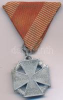 1916. "Károly-csapatkereszt" Al kitüntetés eredeti mellszalagon T:XF oxidáció Hungary 1916. "Charles Troop Cross" Al decoration with original ribbon C:XF oxidáció NMK 295.