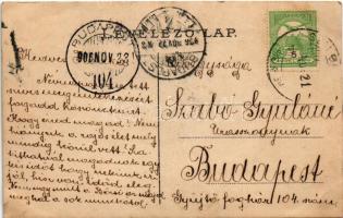 1906 Kassa, Kosice; Vilma és Erzsi II. Rákóczi Ferenc temetése alkalmából - 1906. október 29-én - ka...