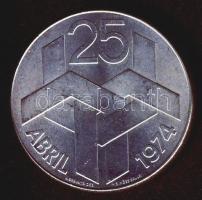 Portugália 1976. 250Esc Ag "1974-es forradalom" T:2