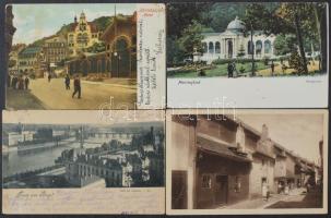 Kb. 76 db RÉGI cseh város képeslap vegyes minőségben / Cca. 76 pre-1945 Czech town-view postcards in mixed quality