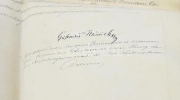 1888 Filozófiai doktori diploma. Pergamenen jó állapotú viaszpecséttel fa tokban Schmidt Márton (186...