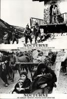 cca 1965 ,,Nocturne" című szovjet film jelenetei és szereplői, 9 db vintage produkciós filmfotó (vitrinfotó, lobbyfotó) ezüst zselatinos fotópapíron, a használatból eredő (esetleges) kisebb hibákkal, 18x24 cm