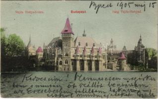 1905 Budapest XIV. Vajdahunyad vára, Városliget. M. T. és F. I. Koch és Pór kiadása (EK)