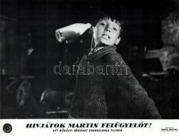 cca 1966 ,,Hívjátok Martin felügyelőt" című csehszlovák film jelenetei és szereplői, 5 db vinta...