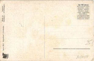 Napoleon I. als Menschenfresser. Vor 100 Jahren! / Napóleon bizarr optikai illúziós képeslapon / Biz...