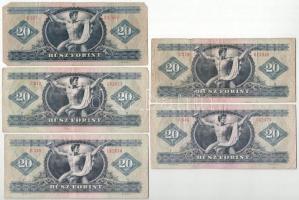 1969. 10Ft + 1969. 20Ft + 1975. 20Ft (4x) + 1984. 100Ft + 1989. 100Ft + 1992. 100Ft T:F,VG