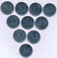 2007. 50Ft Cu-Ni "Római Szerződés" (10x) T:AU,XF Adamo FOEM8