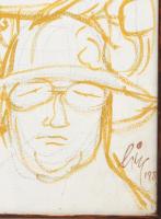 Vogel Eric (1907-1996): Párizsi forgatag, 1980-as évek. Vegyes technika, papír. Jelzett. 55x38 cm. Ü...