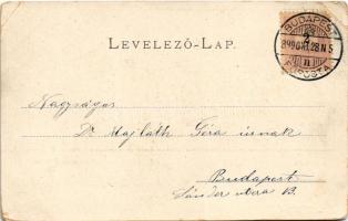 1899 (Vorläufer) Budapest III. Aquincum, Óbuda. Divald Károly 131. sz. (EB)