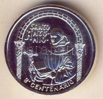 Portugália 1995. 500Esc Ag "800 éves született Szent Antal" T:1/2+