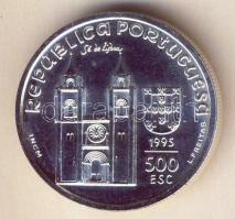 Portugália 1995. 500Esc Ag "800 éves született Szent Antal" T:1/2+