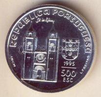 Portugália 1995. 500Esc Ag "800 éves született Szent Antal" T:1/2+