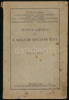 Vargha Anna: Iustus Lipsius és a magyar szellemi élet. Bp., 1942, Dunántúli Pécsi Egyetemi Könyvkiadó és Nyomda . 134p. Kiadói papírkötés, kissé sérült gerinccel, borító foltos, kissé foltos címlapon korabeli ajándékozási sorokkal (dedikációval?).