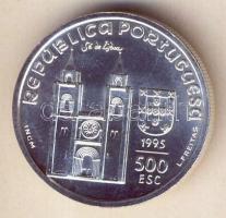 Portugália 1995. 500Esc Ag "800 éves született Szent Antal" T:1/2+