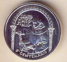 Portugália 1995. 500Esc Ag "800 éves született Szent Antal" T:1/2+