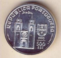 Portugália 1995. 500Esc Ag "800 éves született Szent Antal" T:1/2+