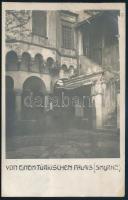 1911 Tábori posta szmirnai török palota képeslap 2 x 5 Heller bérmentesítéssel "K.u.K. KRIEGSMA...