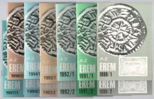 1990-1997. Az ÉREM c. folyóirat 12db lapszáma, mind különféle