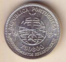 Portugália 1983. 750Esc Ag "Európai Művészeti Kiállítás" T:1/2+