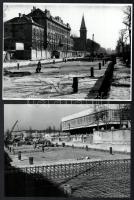 cca 1968 és 1980 között Budapesten készült felvételek a metróépítésről, föld feletti és föld alatti ...
