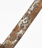 Régi japán vakizasi. Rozsdás állapotban, h: 25 cm