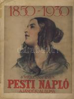 1850-1930 A nyolcvan éves Pesti Napló ajándék-albuma rengeteg képpel, sérült gerinccel de jó állapotban