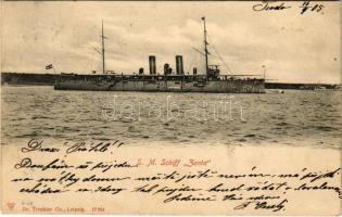 1905 SMS Zenta Osztrák-Magyar Haditengerészet Zenta-osztályú védett cirkálója / K.u.K. Kriegsmarine / Austro-Hungarian Navy Zenta-class protected cruiser