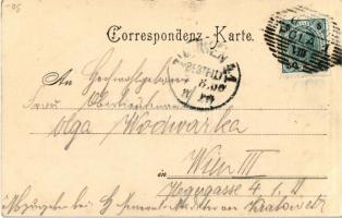 1900 SMS Zenta Osztrák-Magyar Haditengerészet Zenta-osztályú védett cirkálója / K.u.K. Kriegsmarine....