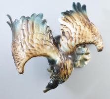 Porcelán sas. Jelzett, hiányos, m: 21,5 cm