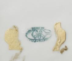 Porcelán sas. Jelzett, hiányos, m: 21,5 cm